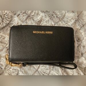 Michael Kors Black Wristlet